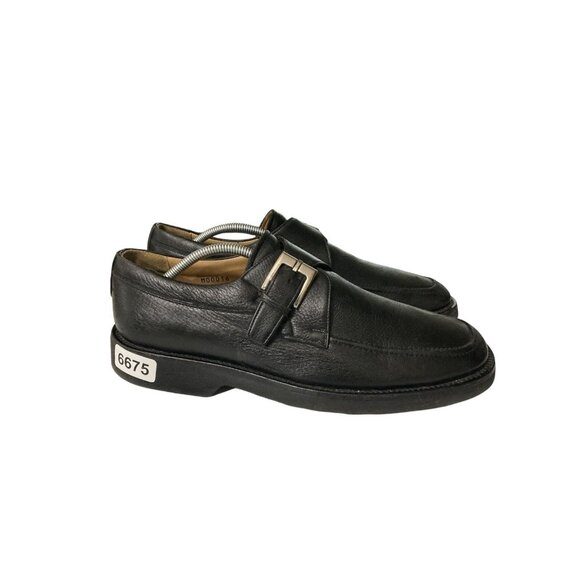 Bruno Magli Radford Men's Size 8M Black Leather handmade Italy loafer shoe - Picture 5 of 8